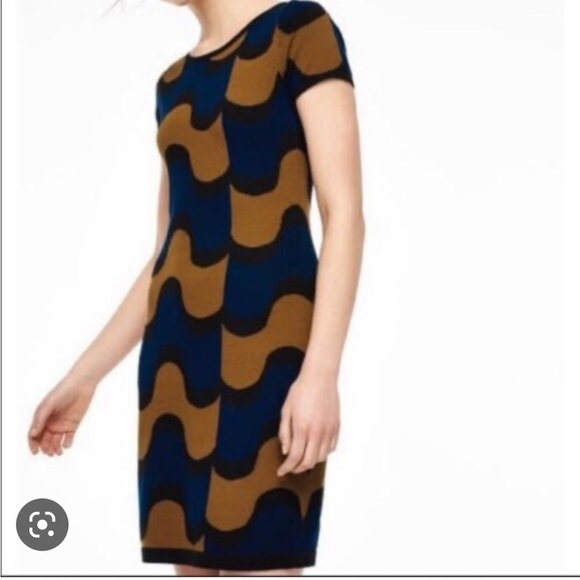 Boden - Abigail Retro Print Sweater Dress - Picture 1 of 5